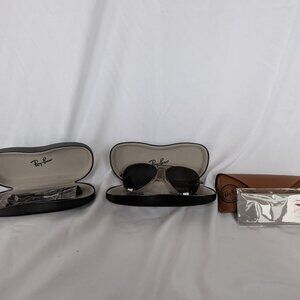 Prescription Ray Bans with 2 extra lenses and cases